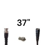 CAATail Antennas, LLC BNC-SMAMRELO-F-B Antenna relocation cable with a straight BNC-M radio end and SMA-M antenna end. 37