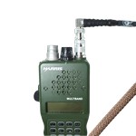 CAATail Antennas, LLC RTO-F-90-T Wearable Antenna with 90 degree BNC-M (w/BNC-F to TNC-M adapter) connection in TAN