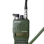 CAATail Antennas, LLC RTO-F-G Wearable Antenna with striaght BNC-M (w/BNC-F to TNC-M adapter) connection in OD GREEN