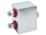 JULABO USA, Inc. 8890130 Twin distributing adapter M24x1.5, isolated, 1x M24x1.5 female to 2x M24x1.5 male, each
