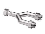 JULABO USA, Inc. 8890142 Twin distributing adapter M30x1.5, 1x M30x1.5 female to 2x M30x1.5 male, each