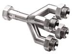 JULABO USA, Inc. 8890145 Quad distributing adapter M38x1.5, 1x M38x1.5 female to 4x M38x1.5 male, each