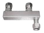 JULABO USA, Inc. 8970473 Twin adapter, M 16x1 female to 2 x M16x1 male, each