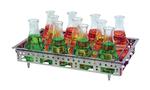 JULABO USA, Inc. 8970630 Basic tray for assembling Erlenmeyer flasks from 25 to 1000 mL, including spring clamps. Arrange springs to hold flasks in preferred arrangement. For use in shaking water bath models SW22, SW23.